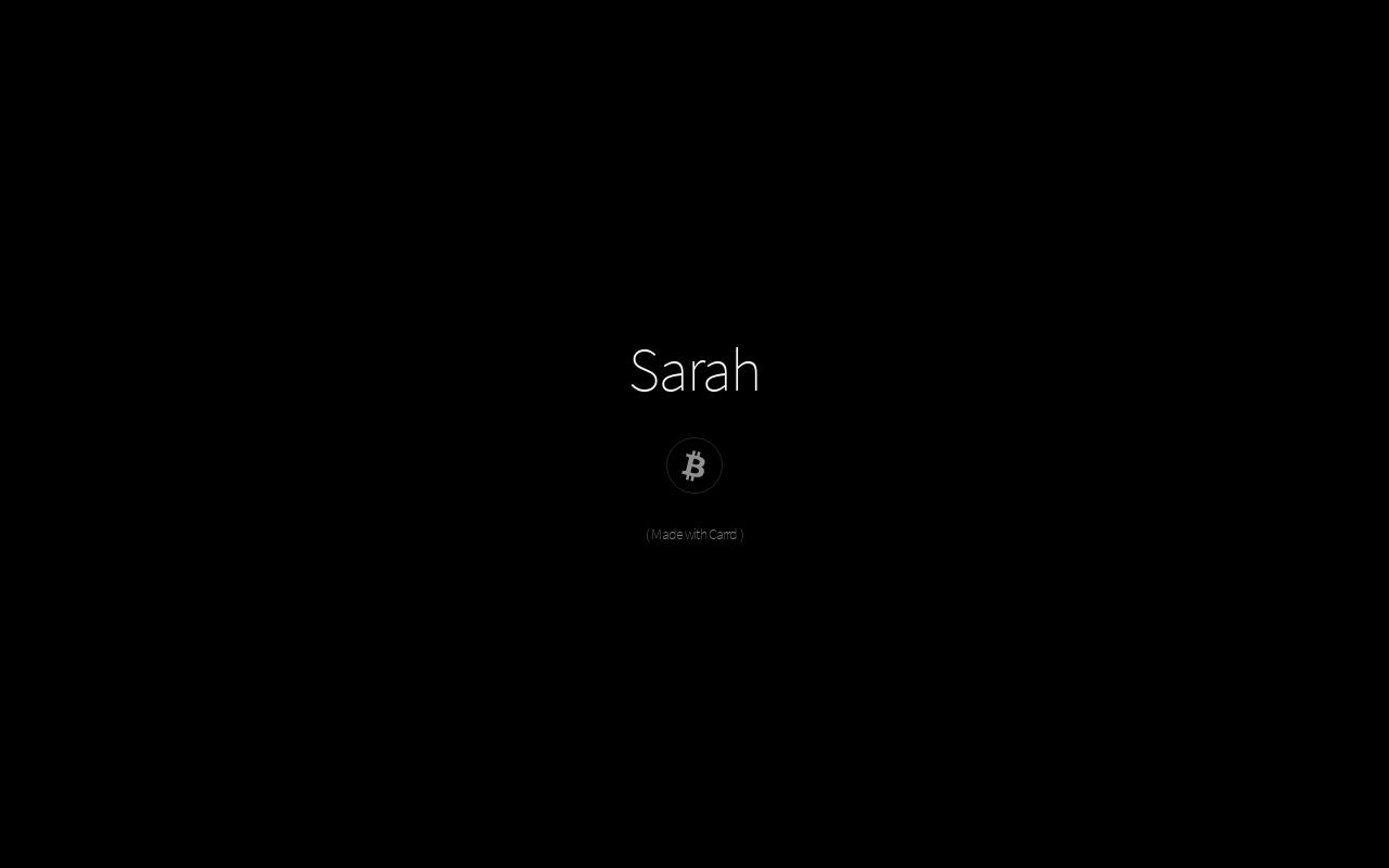 Carrd profile picture for @sarah
